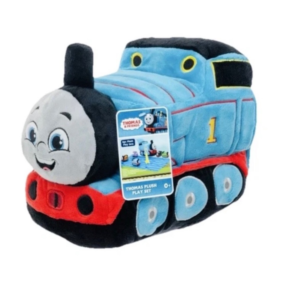 Thomas & Friends Plush Train Set 8 Pieces With Trains & Playmat NWT